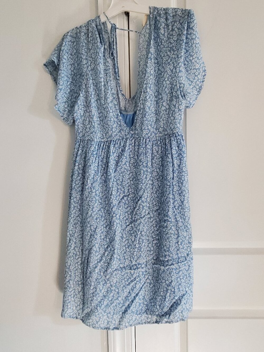 Altar'd State Light Blue Floral Mini Dress